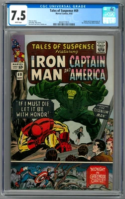 Tales Of Suspense 69 - CGC 7.5 (First Appearance Titanium Man) Jack Kirby (1965) - Image 1 of 2