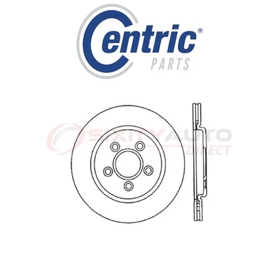 Centric High Carbon Alloy Disc Brake Rotor for 2004-2005 Jaguar XJ8 4.2L V8 gz — 第 1/4 张图片