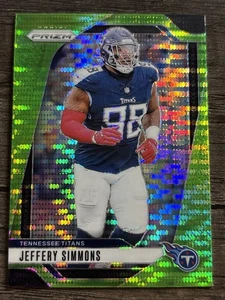 2024 Panini Prizm - Jeffery Simmons #282 Neon Green Pulsar Prizm - Bild 1 von 2