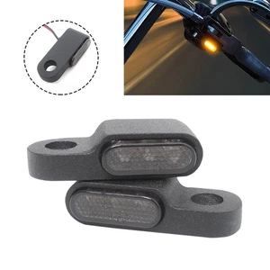 Smoke Small LED Indicator Turn Signal Light Blinker Amber Lamp Universal 12V - Picture 1 of 16