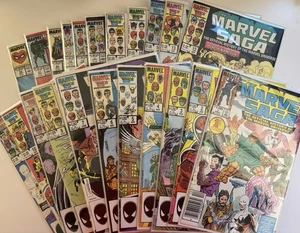 Marvel Saga 1-22 VF/NM 1985 X-Men Spider-man Fantastic Four Hulk Thor - Picture 1 of 23