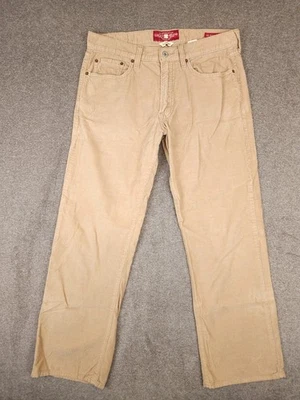 Pantalones rectos de pana caqui vintage Lucky Brand 361 para hombre 32x30 (33x29) Foto 1 de 4