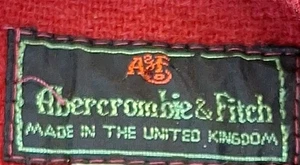 Vintage 80s Abercrombie And Fitch Womens Long Wool Hooded Toggle Coat Red Sz. XS - Picture 1 of 13