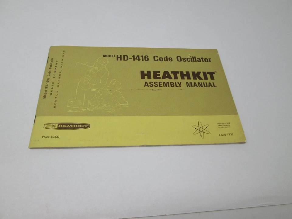 Heathkit Assembly Manual HD-1416 Code Oscillator - Image 1 of 4