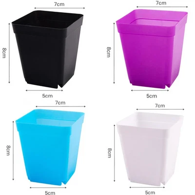 Mini Blumenkübel Kunststoff Pflanztopf Garten Blumentopf Set - Bild 1 von 4