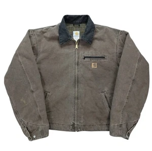 Veste vintage Carhartt Detroit homme XL régulière J97 CHT marron couverture doublée travail - Photo 1/15