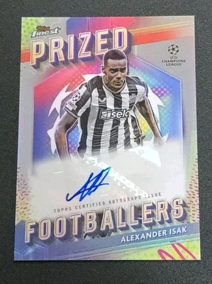 2023-24 Topps Finest UCC #PFA-AI ALEXANDER ISAK Prized Footballers Autograph  - Image 1 of 2