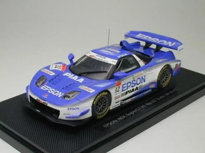 Ebbro 43764 1/43 Honda Epson Nsx Super Gt500 2005 Modello Tardo #32 Bianco / Blu