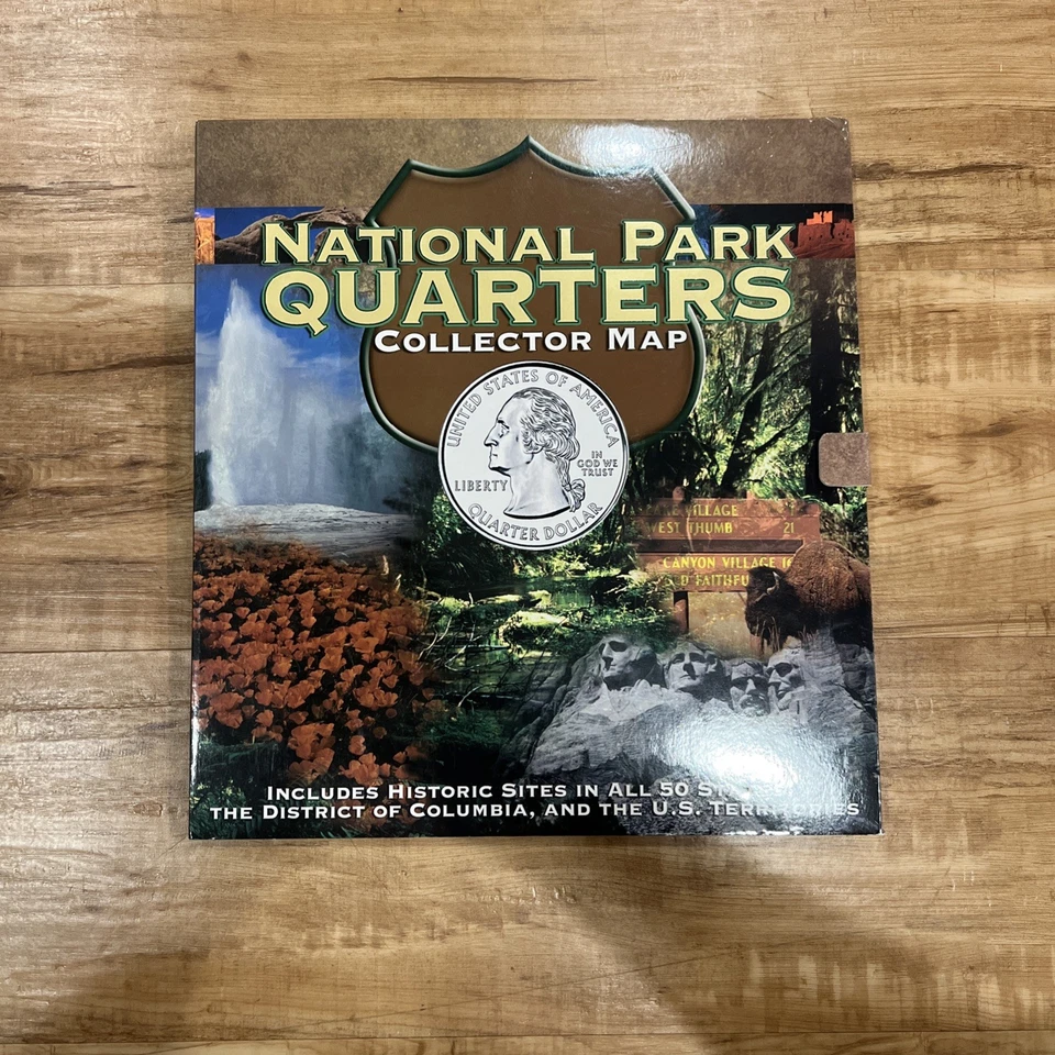 2010-2021 National Park Quarters Collectors Map -Partially Complete ABC - Image 1 of 4