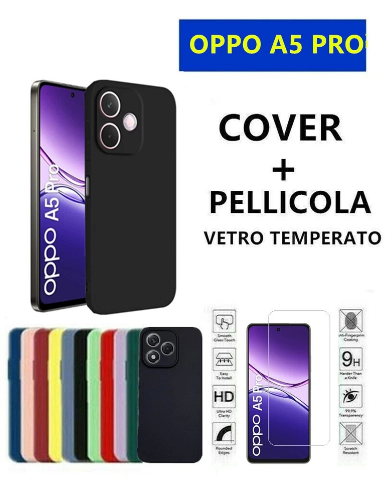 Cover Morbida Custodia Silicone Tpu Opaca pre OPPO A5 PRO - Immagine 1 di 1