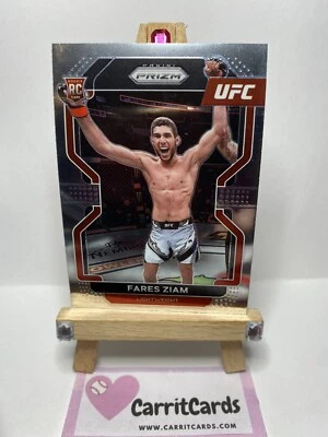 FARES ZIAM 2022 Panini Prizm UFC Vertical Rookie RC #143 Lightweight - Image 1 of 4