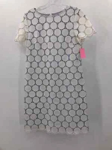 Pre-Owned Jude Connally White Size Small Shift Knee Length Short Sleeve Dress - Picture 1 of 3