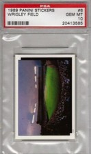1989 Panini Stickers #6 Wrigley Field PSA 10 POP 1 ONLY ONE IN EXISTENCE 1/1 CUB