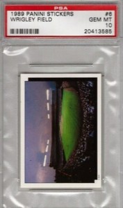 1989 Panini Stickers #6 Wrigley Field PSA 10 POP 1 ONLY ONE IN EXISTENCE 1/1 CUB