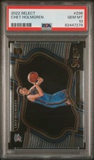 CHET HOLMGREN 2022-23 PANINI SELECT COURTSIDE SSP #296 RC ROOKIE PSA 10
