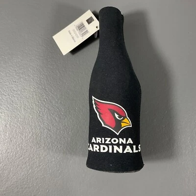 Arizona Cardinals Insulated Beer Bottle Sleeve Black and Red NFL Football - Image 1 of 4