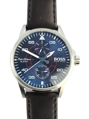 Reloj HUGO BOSS de acero inoxidable para hombre con visualización de día y fecha 1513515 nuevo sin caja Foto 1 de 4
