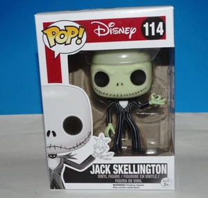 FUNKO POP NIGHTMARE BEFORE CHRISTMAS JACK SKELLINGTON SNOW FLAKE #114 2016 - Picture 1 of 6