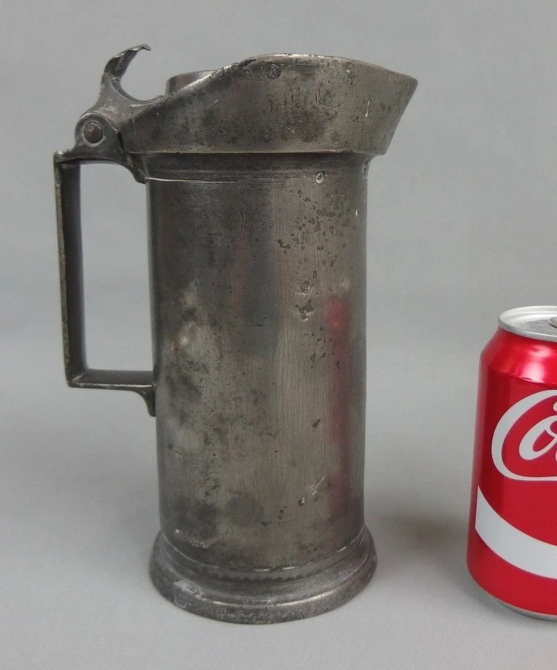 ancien pichet mesure en étain RUDOT Maison OUDART 19ème XIXe - Photo 1/1