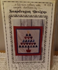 Christmas Xmas Tree Advent Quilt Snapdragon Designs #133 Pattern And Directions - Picture 1 of 4