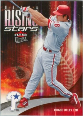 Chase Utley 2006 Fleer Ultra Rising Stars #URS5 Philadelphia Phillies Card - Image 1 of 2