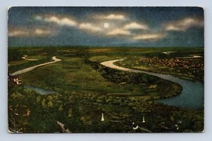 Moccasin Bend and Chattanooga Lookout Mountain Tennessee Postcard Posted - Picture 1 of 2