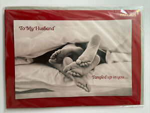 Papyrus Valentines Day Card - To Husband "Tangled up in you.."