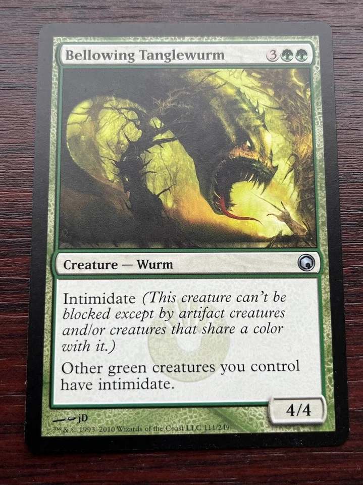 1x BELLOWING TANGLEWURM - Scars of Mirrodin - MTG - Magic the Gathering - Image 1 of 1
