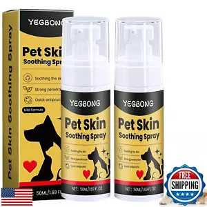 Wanban 2pc Pet Skin Treatment Spray for Dogs and Cats - Nature Soothing Solut - Picture 1 of 5
