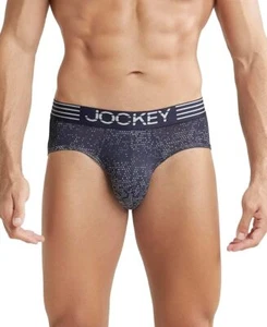Jockey Men's Microfiber Mesh Elastane Stretch Printed Brief Underwear Stay Dry T - Picture 1 of 6