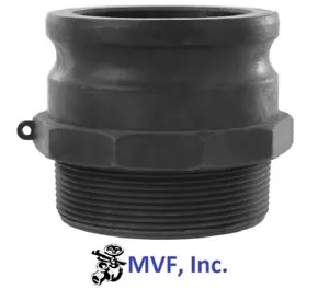 2" Type F, Camlock Male Adapter x Male NPT Polypropylene Hose Fitting F200PP - Picture 1 of 4