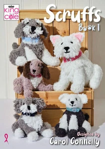 King Cole - Scruffs - Toy Dog Book - Knitting - Toys - DK - Fashion - Patterns - Picture 1 of 5