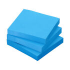 3 x 3" Fluorescenti Note Appiccicose,3pz Colorate 100 Fogli/Blocco,Scuro Blu