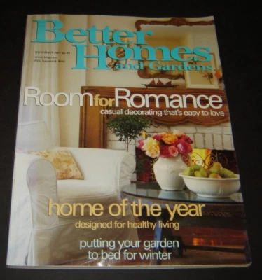 Better Homes and Gardens magazine November 2001 Room for Romance - Image 1 of 3