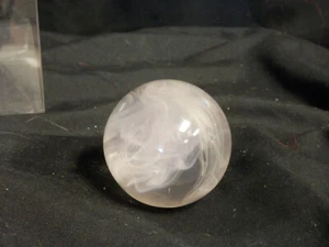 Agate clear slag marble vintage alabaster swirl round orb - Picture 1 of 3
