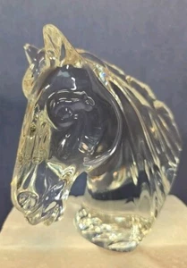 Waterford Crystal Horse Head Sculpture Paperweight 5" Tall Figurine Genuine NICE - Picture 1 of 21
