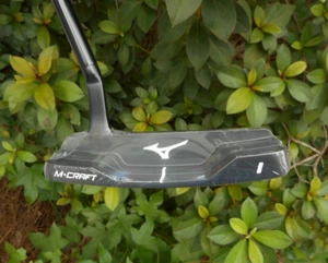 New Mizuno M-CRAFT 1 Putter Black Ion Milled Blade Weight Kit Black Grip & Shaft - Picture 1 of 11