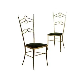 Vintage Chairs Brass Foam Italy 1950s-1960s - Picture 1 of 7
