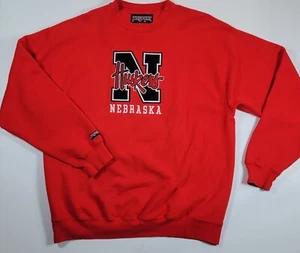 VTG Jansport Nebraska Cornhuskers Mens XL Embroidered Sweatshirt NCAA     - Picture 1 of 5