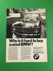 1973 BMW 2002 ORIGINAL VINTAGE PRINT AD ADVERTISEMENT PRINTED SINGLE PAGE - Bild 1 von 1