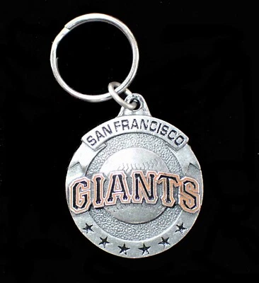 SAN FRANCISCO GIANTS KEYCHAIN  VINTAGE 1993 PEWTER KEYRING SISKIYOU - Image 1 of 3