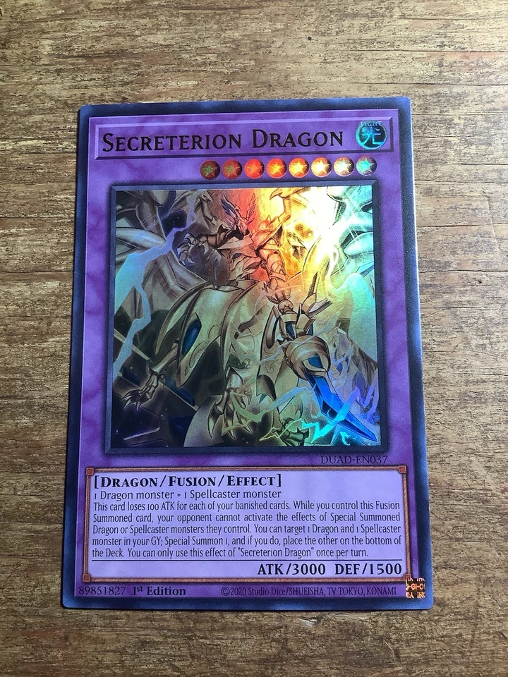 Yugioh! Secreterion Dragon DUAD-EN037 Ultra Rare (UR) 1st Edition Near Mint - Image 1 of 1