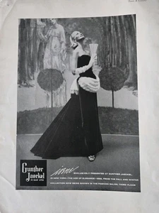 1955  Women's Irene Evening Gown at Gunther Jaeckel vintage fashion ad - Picture 1 of 1