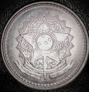 Brazil 1987 - 1 Cruzado, Doubled Die Reverse DDR, Die Crack Error, Unc - KM#605 - Picture 1 of 10