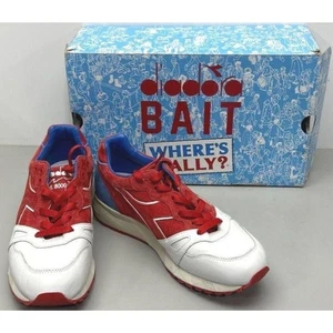 Diadora x Bait x DreamWorks S8000 Where's Wally Uomo Taglia 9 Nuovo Ottimo - Foto 1 di 8