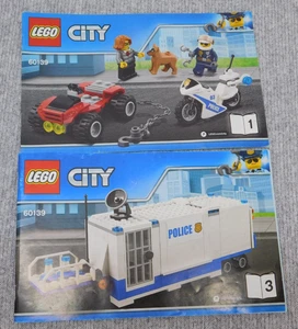 Lego City Mobile Command Center 60139 manuel #1 et #3 instructions uniquement retiré - Photo 1/5