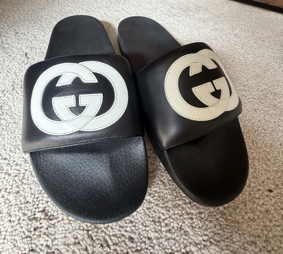 Gucci Black Flip Flop Sandals for Men for sale | eBay