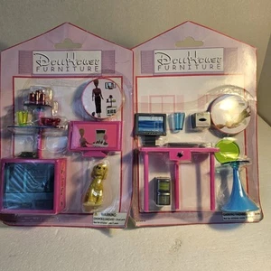 2 Doll House Furniture in original packs, TV, Entertainement center, Dog...ETC - Picture 1 of 10