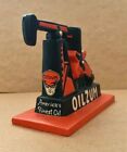 Oilzum 7" Vintage Ceramic Oil Pump Rig Oswald the Chauffeur Hand-Painted Advert