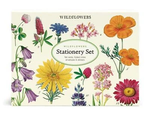 Cavallini - Juego de papelería Wildflowers - 8 tarjetas/sobres/pegatinas planas/8 dobladas - Imagen 1 de 4